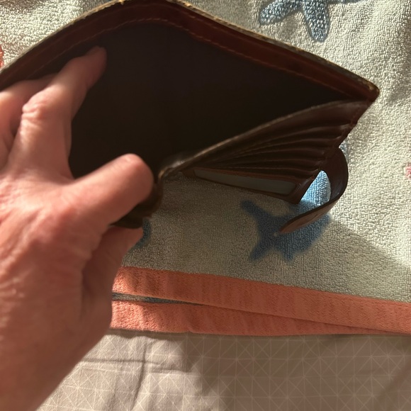 Patricia Nash Rich Brown Leather Shoulder Bag with matching wallet - Picture 12 of 15